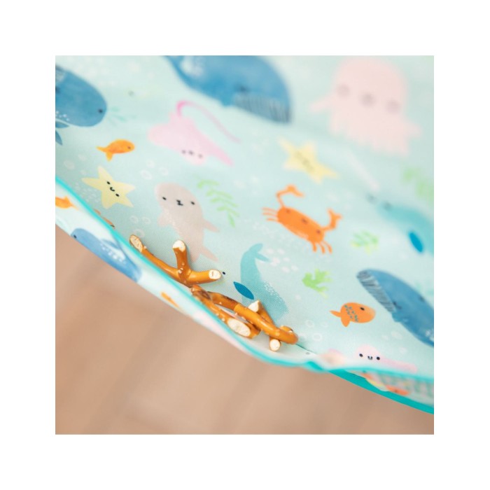 Αδιάβροχη Σαλιάρα Superbib Ωκεάνια Ζωή Bumkins Αδιάβροχη Σαλιάρα Superbib Ωκεάνια Ζωή Bumkins