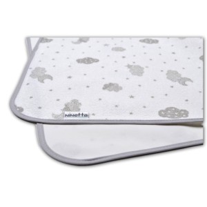 Αδιάβροχο Σελτεδάκι Με Σχεδια Γκρι 45 x 65cm Ninetta Bebe