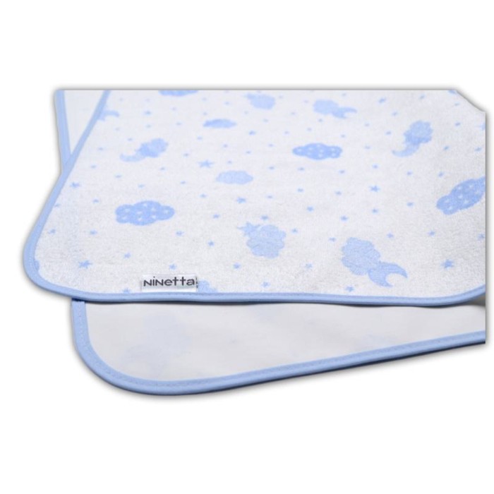 Αδιάβροχο Σελτεδάκι Με Σχεδια Μπλε 60 x 90cm Ninetta Bebe