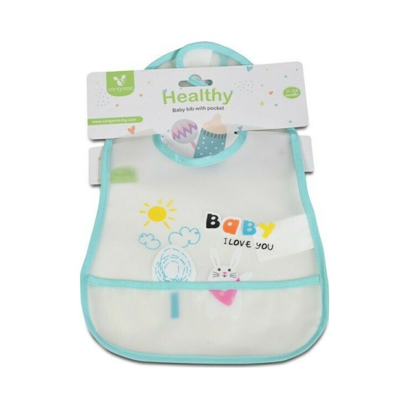 Αδιάβροχη Βρεφική Σαλιάρα Με Συλλέκτη Τροφίμων Μπλε Cangaroo Αδιάβροχη Βρεφική Σαλιάρα Με Συλλέκτη Τροφίμων Μπλε Cangaroo