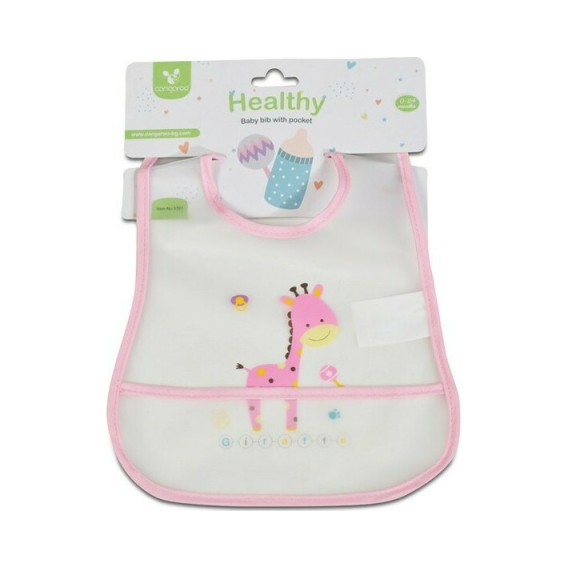 Αδιάβροχη Βρεφική Σαλιάρα Με Συλλέκτη Τροφίμων Ροζ Cangaroo Αδιάβροχη Βρεφική Σαλιάρα Με Συλλέκτη Τροφίμων Ροζ Cangaroo