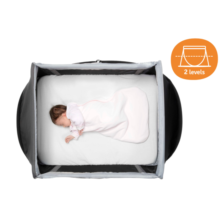 AeroMoov Instant Travel Cot: Αναδιπλούμενο παρκοκρέβατο Μαύρο Γκρί AeroMoov Instant Travel Cot: Αναδιπλούμενο παρκοκρέβατο Μαύρο Γκρί