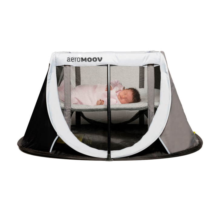 AeroMoov Instant Travel Cot: Αναδιπλούμενο παρκοκρέβατο Μαύρο Γκρί AeroMoov Instant Travel Cot: Αναδιπλούμενο παρκοκρέβατο Μαύρο Γκρί