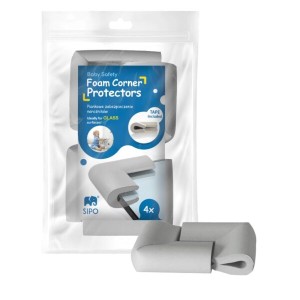 Αφρώδη Προστατευτικά Γωνιών U-Shape Για Γυάλινες Επιφάνειες 4τμχ Sipo
