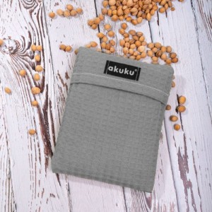 Akuku Θερμοφόρα Με Κουκούτσια Από Κεράσι 13x16cm Γκρι