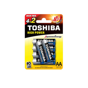 Αλκαλικές Μπαταρίες High Power AA 6τμχ Toshiba Αλκαλικές Μπαταρίες High Power AA 6τμχ Toshiba