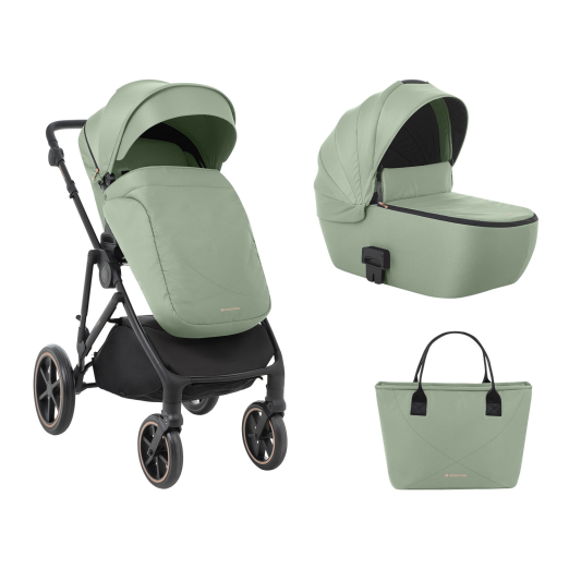 Καρότσι 2 σε 1 με Καλαθούνα Thea Army Green 2024 Kikka Boo