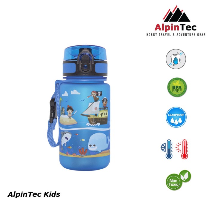 Παγούρι Tritan Alpintec Kids 350ml Pirates Blue Παγούρι Tritan Alpintec Kids 350ml Pirates Blue