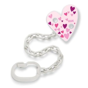 Αλυσίδα Πιπίλας Hearts Ροζ Nuk Αλυσίδα Πιπίλας Hearts Ροζ Nuk