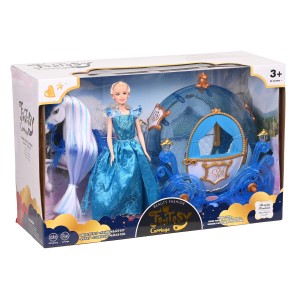 Άμαξα Πριγκίπισσας με Κούκλα Martin Toys Άμαξα Πριγκίπισσας με Κούκλα Martin Toys
