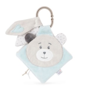 Amek Toys Μαλακό Βιβλίο Αρκουδάκι Μπλε