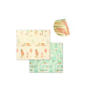 Αναδιπλούμενο Αφρώδες Παζλ Δαπέδου Διπλής Όψεως 180x200cm Babyono