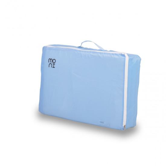 Αναδιπλούμενο Στρώμα Παρκοκρέβατου Μπλε Ζωάκια 60x120x5cm Moni