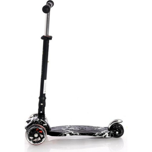 Αναδιπλούμενο Τρίτροχο Πατίνι Scooter Rapid Black Flash Lorelli