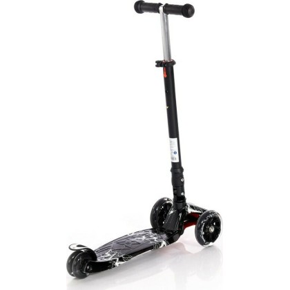 Αναδιπλούμενο Τρίτροχο Πατίνι Scooter Rapid Black Flash Lorelli
