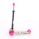 Αναδιπλούμενο Τρίτροχο Πατίνι Scooter Rapid Pink Flowers Lorelli