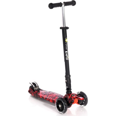 Αναδιπλούμενο Τρίτροχο Πατίνι Scooter Rapid Red Fire Lorelli