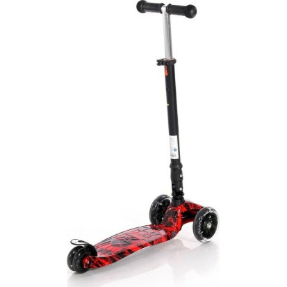 Αναδιπλούμενο Τρίτροχο Πατίνι Scooter Rapid Red Fire Lorelli