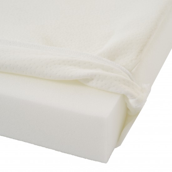 Αναδιπλούμενο Βρεφικό Στρώμα Snooze Pure White120x60x6cm Hugzzz