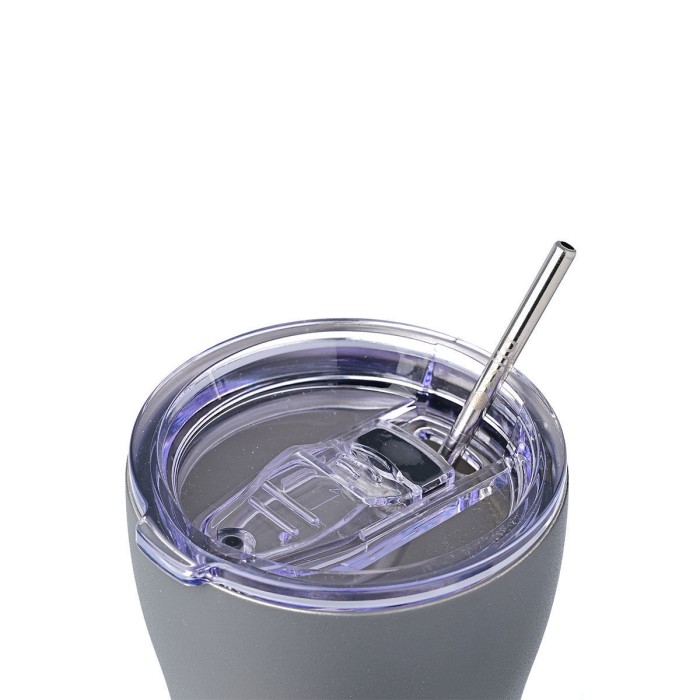 Ανοξείδωτο Θερμός - Κούπα Coffee Mug Με Καλαμάκι 350ml Save the Aegean Fjoed Grey Estia Ανοξείδωτο Θερμός - Κούπα Coffee Mug Με Καλαμάκι 350ml Save the Aegean Fjoed Grey Estia