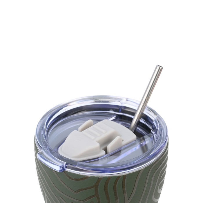 Ανοξείδωτο Θερμός - Κούπα Coffee Mug Με Καλαμάκι 350ml Save the Aegean Olive Flow Estia Ανοξείδωτο Θερμός - Κούπα Coffee Mug Με Καλαμάκι 350ml Save the Aegean Olive Flow Estia