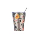 Ανοξείδωτο Θερμός - Κούπα Coffee Mug Με Καλαμάκι 350ml Save the Aegean Silver Botanic Estia Ανοξείδωτο Θερμός - Κούπα Coffee Mug Με Καλαμάκι 350ml Save the Aegean Silver Botanic Estia