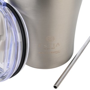 Ανοξείδωτο Θερμός - Κούπα Coffee Mug Με Καλαμάκι 350ml Save the Aegean Steel Flow Estia Ανοξείδωτο Θερμός - Κούπα Coffee Mug Με Καλαμάκι 350ml Save the Aegean Steel Flow Estia