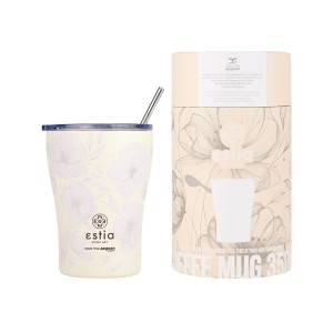 Ανοξείδωτο Θερμός - Κούπα Coffee Mug Με Καλαμάκι 350ml Save the Aegean Terra Serenity Estia