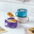 Ανοξείδωτο Δοχείο Φαγητού Στρογγυλό Μωβ 850ml We Care Ανοξείδωτο Δοχείο Φαγητού Στρογγυλό Μωβ 850ml We Care