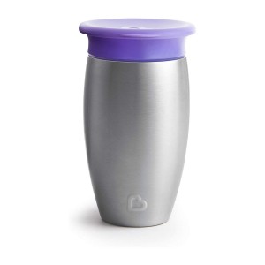 Ανοξείδωτο Κύπελλο Miracle 360° Μωβ Munchkin