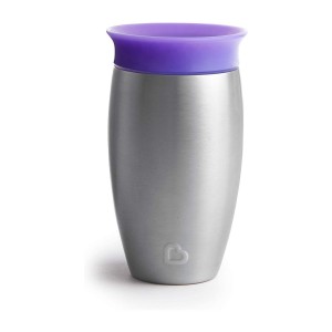 Ανοξείδωτο Κύπελλο Miracle 360° Μωβ Munchkin Ανοξείδωτο Κύπελλο Miracle 360° Μωβ Munchkin