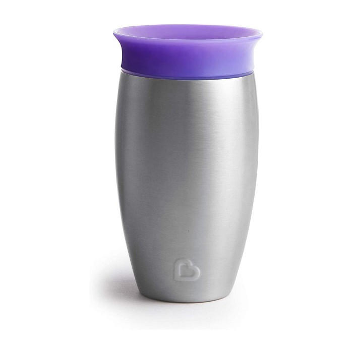 Ανοξείδωτο Κύπελλο Miracle 360° Μωβ Munchkin Ανοξείδωτο Κύπελλο Miracle 360° Μωβ Munchkin