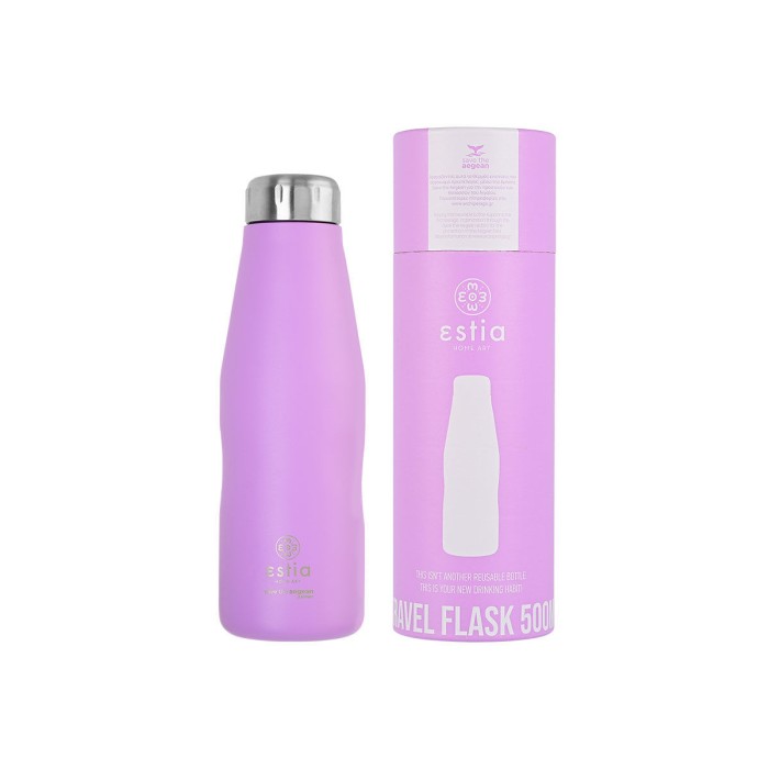 Ανοξείδωτο Θερμό 500ml Estia Save The Aegean Lavender Purple Ανοξείδωτο Θερμό 500ml Estia Save The Aegean Lavender Purple