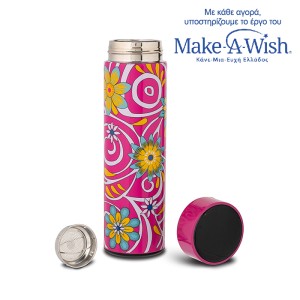 Ανοξείδωτο Θερμό Με Φίλτρο Και Ψηφιακή Ένδειξη Θερμοκρασίας Magenta 500ml We Care