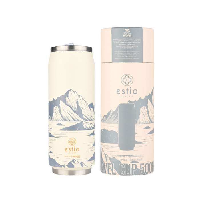 Ανοξείδωτο Θερμό- Ποτήρι Travel Cup 500ml Estia Save The Aegean Alpine Essence