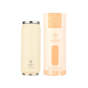 Ανοξείδωτο Θερμό- Ποτήρι Travel Cup 500ml Estia Save The Aegean Lily White
