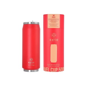 Ανοξείδωτο Θερμό Travel Cup 500ml Estia Save The Aegean Sangria Red