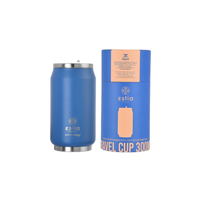 Ανοξείδωτο Θερμό Travel Cup 300ml Estia Save The Aegean Denim Blue Ανοξείδωτο Θερμό Travel Cup 300ml Estia Save The Aegean Denim Blue