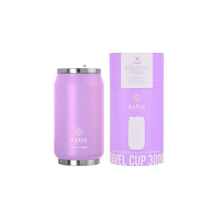 Ανοξείδωτο Θερμό Travel Cup 300ml Estia Save The Aegean Lavender Purple