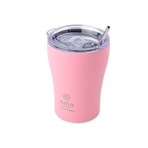 Ανοξείδωτο Θερμός - Κούπα Coffee Mug Με Καλαμάκι 350ml Save the Aegean Blossom Rose Estia Ανοξείδωτο Θερμός - Κούπα Coffee Mug Με Καλαμάκι 350ml Save the Aegean Blossom Rose Estia