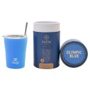 Ανοξείδωτο Θερμός - Κούπα Coffee Mug Με Καλαμάκι 350ml Save the Aegean Olympic Blue Estia