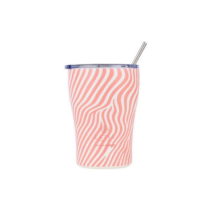 Ανοξείδωτο Θερμός - Κούπα Coffee Mug Με Καλαμάκι 350ml Save the Aegean Soft Ripple Estia Ανοξείδωτο Θερμός - Κούπα Coffee Mug Με Καλαμάκι 350ml Save the Aegean Soft Ripple Estia