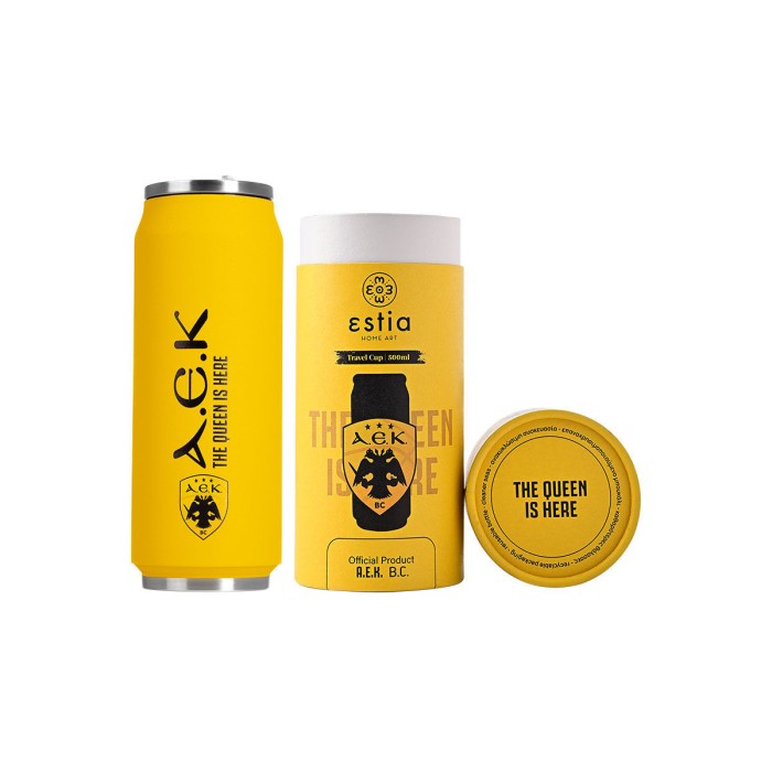 Ανοξείδωτο Θερμός - Ποτήρι 500ml Aek BC Edition Estia