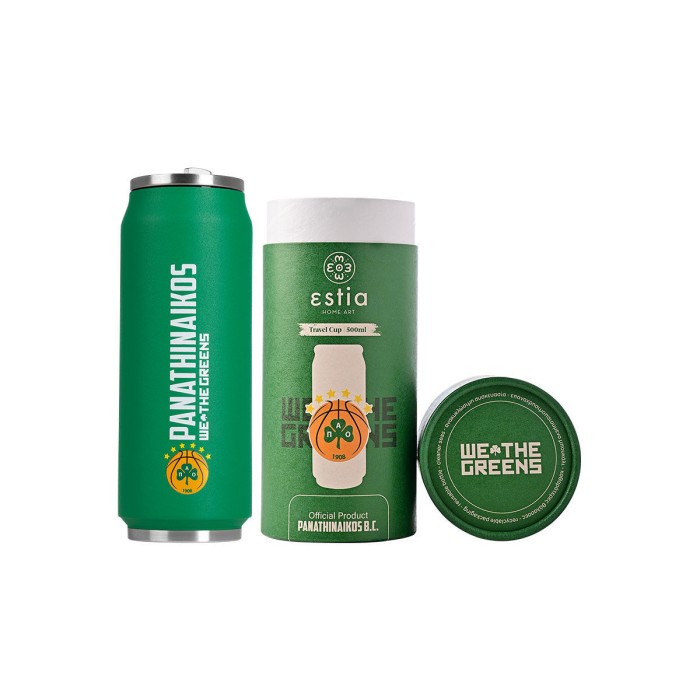 Ανοξείδωτο Θερμός - Ποτήρι 500ml Panathinaikos BC Edition Estia