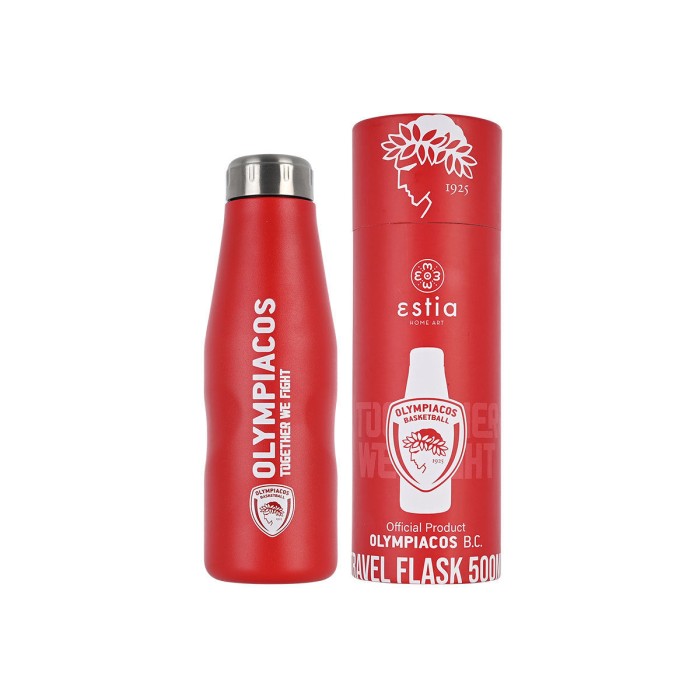 Ανοξείδωτο Θερμός Travel Flask Olympiacos BC  Edition 500ml Estia