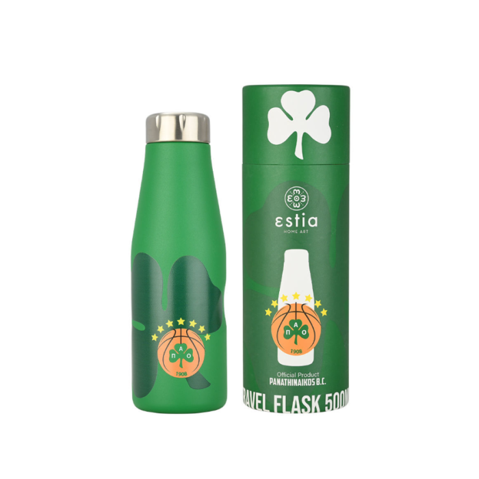 Ανοξείδωτο Θερμός Travel Flask Panathinaikos BC Edition 500ml Estia