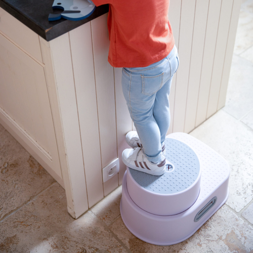 Bo Jungle: Πτυσσόμενο σκαλοπάτι με δύο επίπεδα και αντιολισθητική επιφάνεια έως 150 kg -Grey