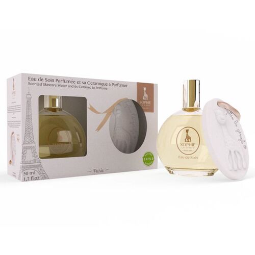 Σόφι καμηλοπάρδαλη : Σετ δώρου άρωμα με νότες πορτοκαλιού και βανίλιας  (50ml) με κεραμικό στολίδι
