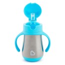 Ανοξείδωτο Θερμό Με Καλαμάκι Cool Cat Μπλε Munchkin Ανοξείδωτο Θερμό Με Καλαμάκι Cool Cat Μπλε Munchkin