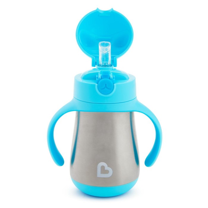 Ανοξείδωτο Θερμό Με Καλαμάκι Cool Cat Μπλε Munchkin Ανοξείδωτο Θερμό Με Καλαμάκι Cool Cat Μπλε Munchkin